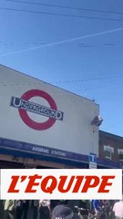 Les supporters parisiens sont réunis à la station Arsenal - Foot - C1