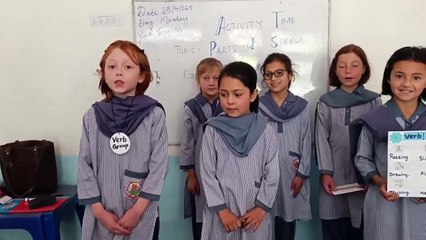 Innocent style of SKS Chitral student