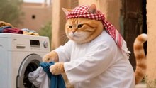 Chubby Cat Had A Bad Day   #fyp #yapayzeka #yemek #kesfet #keşfet  #kedi #cat #catlover #catlife #catlov...endia #india #in.