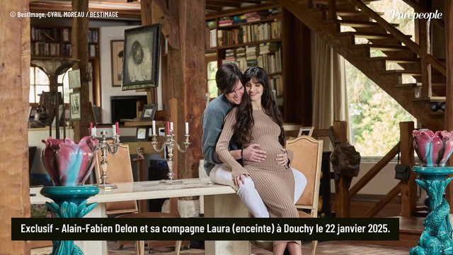 Alain-Fabien Delon papa : retour en images sur la grossesse très stylée de sa compagne Laura