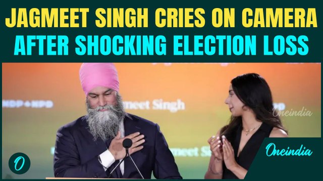 Pro-Khalistan Leader Jagmeet Singh, Wife BREAK DOWN in Emotional Speech After Canada Election Defeat