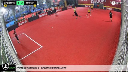 Faute de Anthony G - Sporting Bordeaux Ff