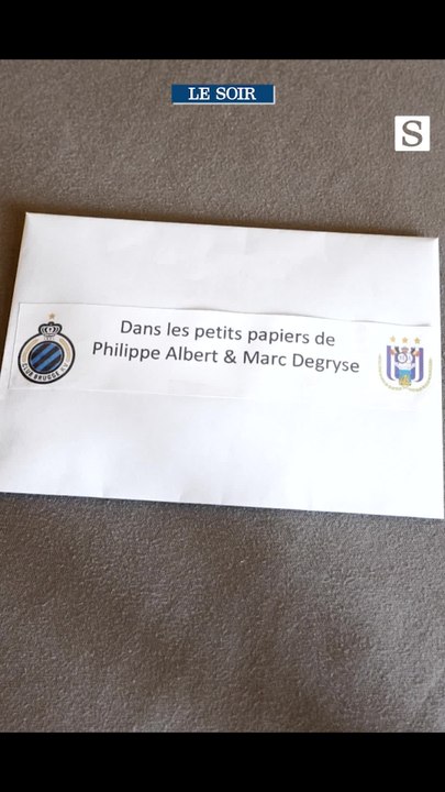 Dans les petits papiers de Philippe Albert et Marc Degryse avant le match Bruges - Anderlecht