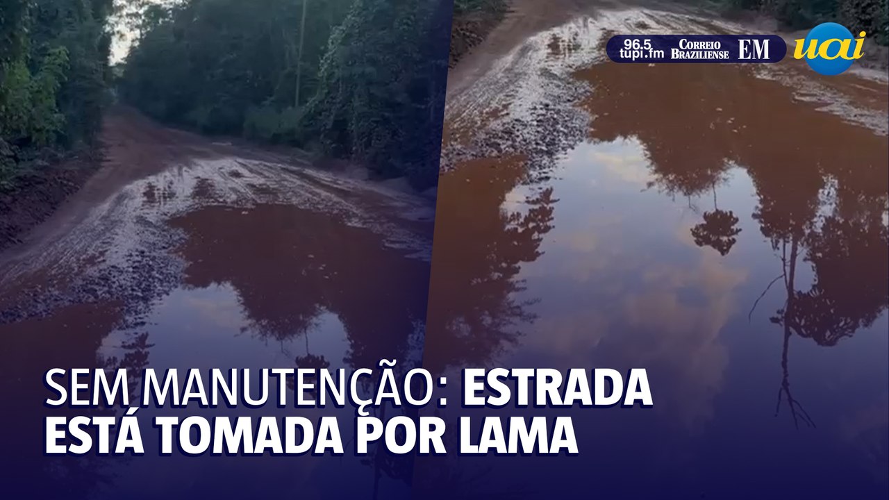 Sem manutenção: MG-326 entre Catas Altas e Alvinópolis sofre com lama