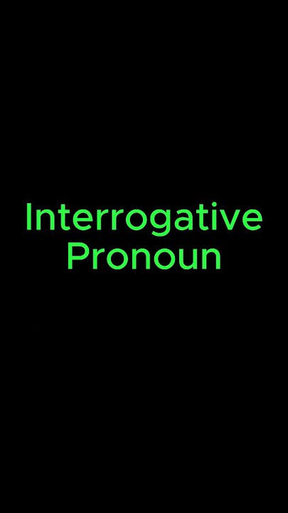 Unlocking Interrogative Pronouns: Master Question Words in English Grammar.