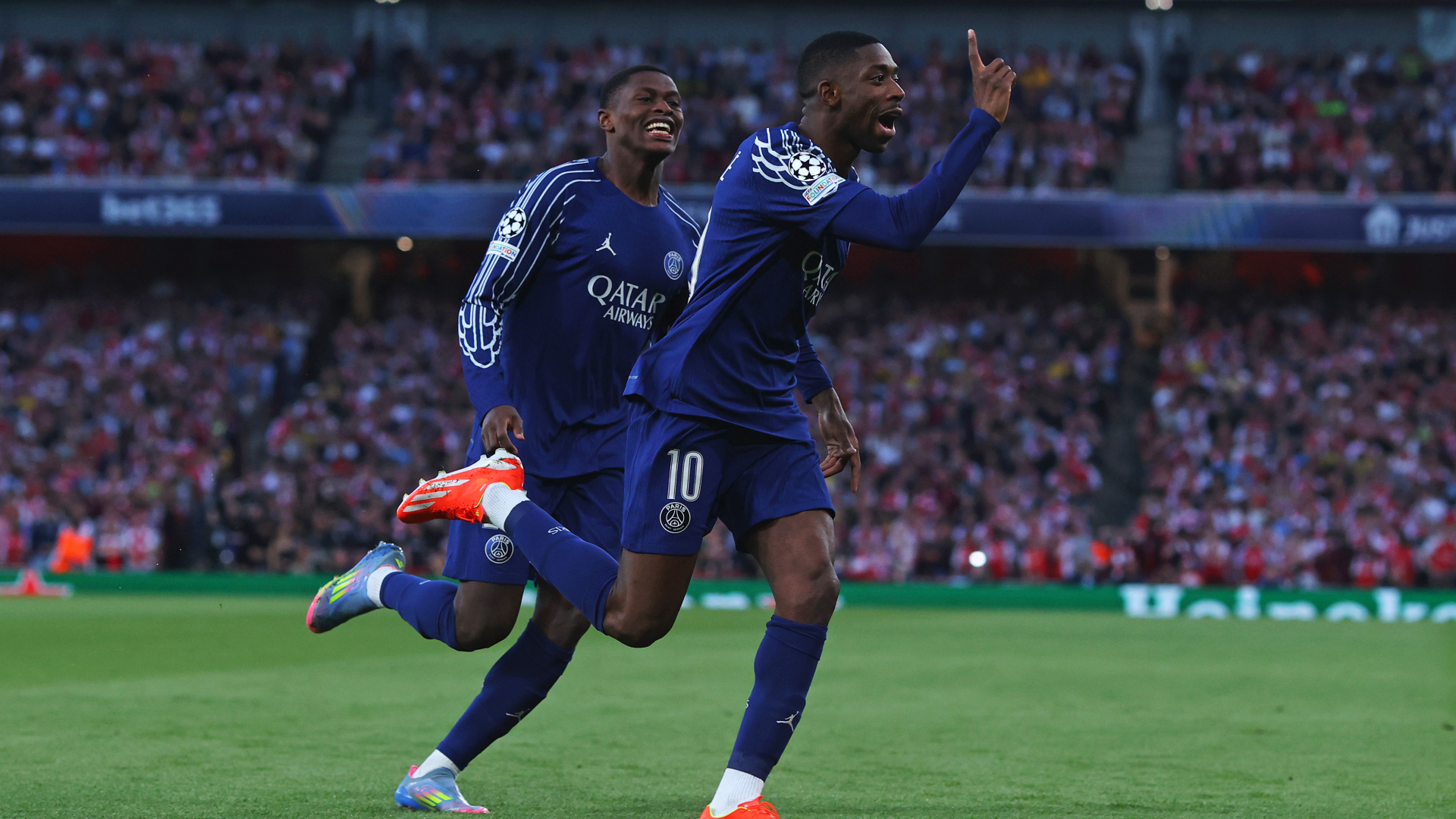 Dembele fires PSG to first-leg lead over Arsenal as chances go begging at both ends