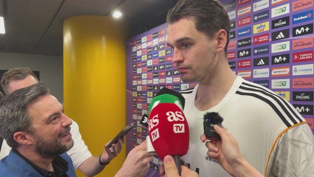 Tavares y Hezonja hablan en zona mixta tras el Real Madrid vs. Olympiacos