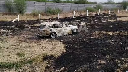 Investigan ataque armado e incendio de camioneta en la autopista a Cadereyta