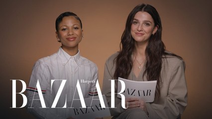 Myha’la & Marisa Abela Put Their Friendship to the Test | All About Me | Harper’s BAZAAR