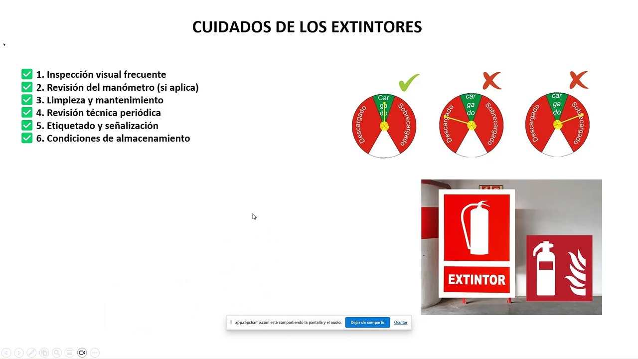 MODULO 02 - PARTE 5 - CUIDADOS DE LOS EXTINTORES