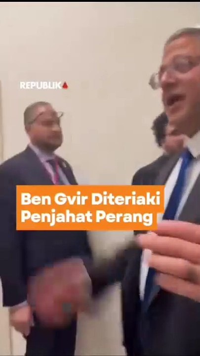 Momen Menteri Keamanan Nasional Israel Ben-Gvir Diteriaki Penjahat Perang