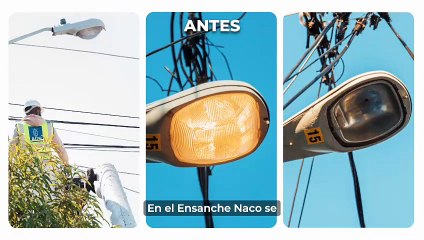 Carolina Mejía mejora seguridad de Naco con la entrega de 543 luminarias led instaladas