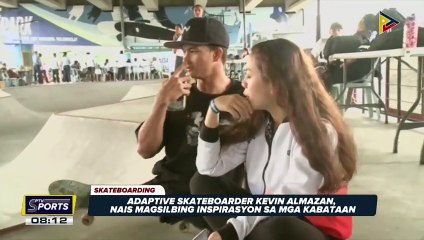 Adaptive Skateboarder Kevin Almazan, nais magsilbing insipirasyon sa kabataan