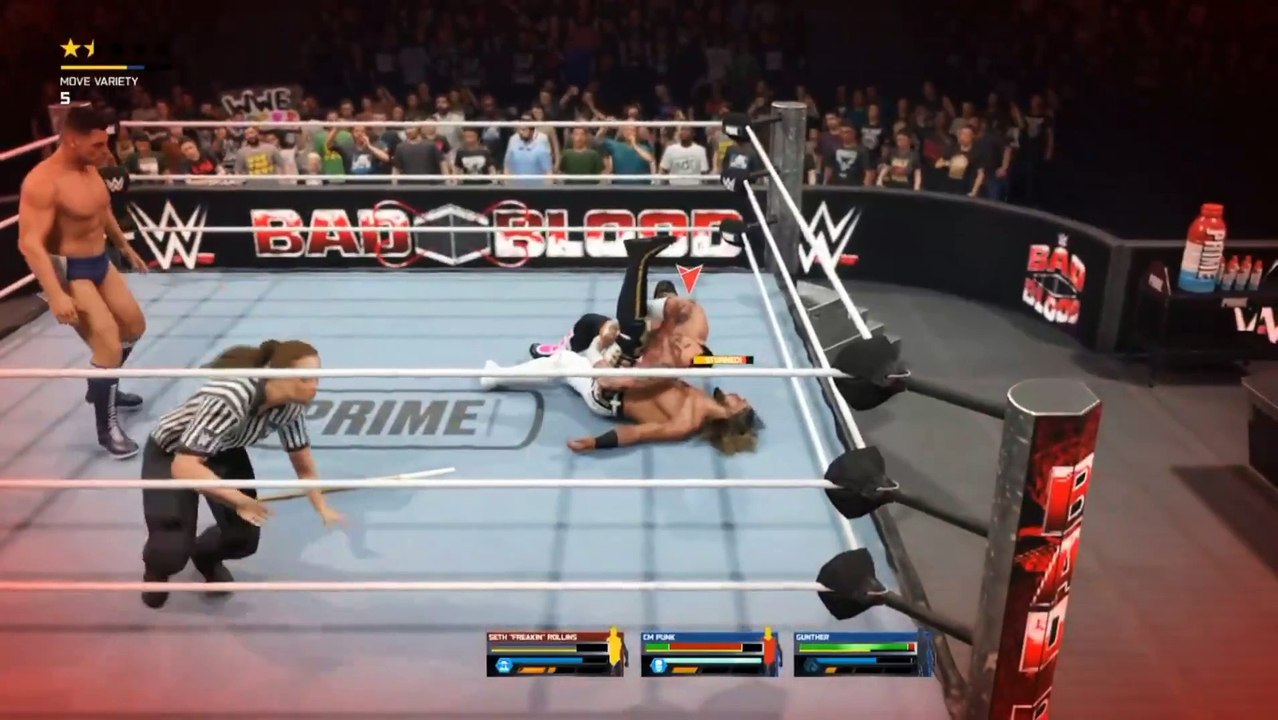 wwe 2k25 gameplay Seth Rollins vs cm punk bloodline rules wwe