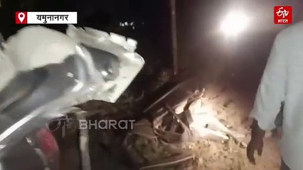 यमुनानगर में भीषण सड़क हादसा: हिमाचल के 3 युवकों की मौत, 2 गंभीर घायल