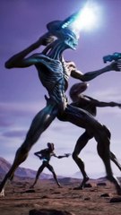 Alien Clash: Epic Sci-Fi Battle on the Purple Planet