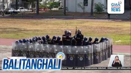 Mahigit 200 pulis, nagtapos sa training bilang reactionary standby support force para sa darating na eleksyon | Balitanghali