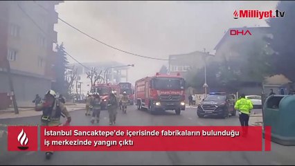 İstanbul'da fabrikada yangın! Müdahale sürüyor