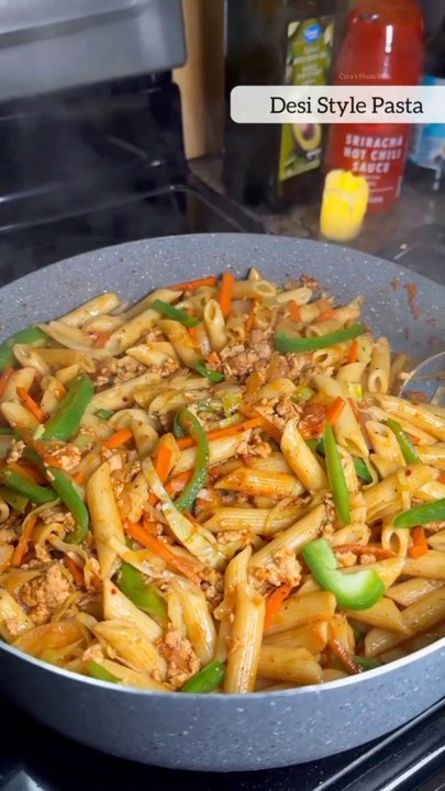 Vegetable chicken pasta