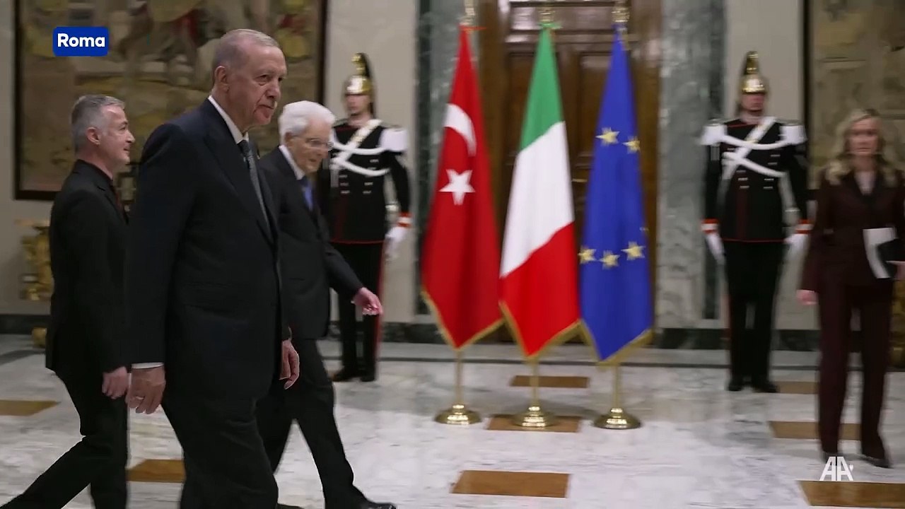 Cumhurbaşkanı Erdoğan, İtalya Cumhurbaşkanı Mattarella ile görüştü