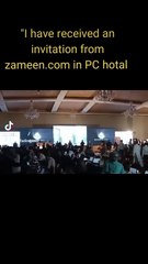 I have received an invitation from Zameen.com in PC hotal