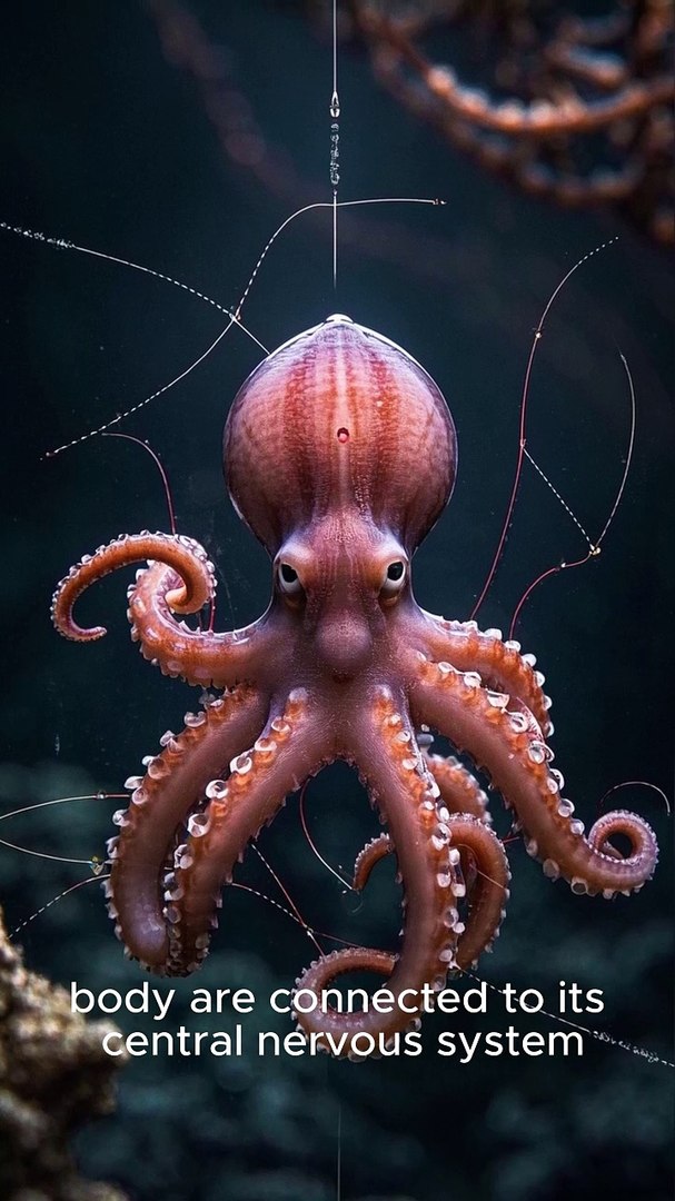 ⁣Octopuses have three hearts