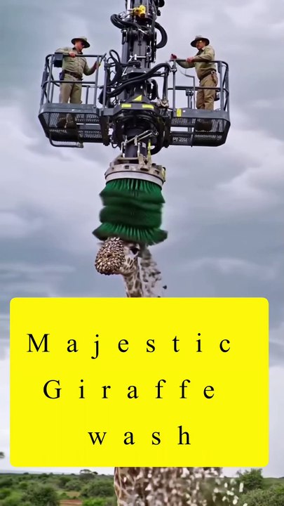 Saleemoffical presentation - Majestic  Giraffe  wash #shortsfeed
