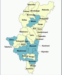Map of Miyazaki Prefecture. Peta Prefektur Miyazaki. Miyazaki Prefecture Map. Map of Prefecture of Miyazaki. Prefecture of Miyazaki Map. Map of Miyazaki. Peta Miyazaki. Miyazaki Map. 宮崎県の地図。宮崎地図. Carte de la préfecture de Miyazaki. Carte de Miyazaki