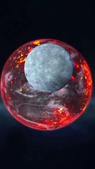 When moon  hits the hottest planet  3D video