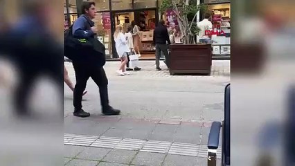 Yavru yaban domuzu Fethiye'de bir mağazaya dalınca olanlar oldu...