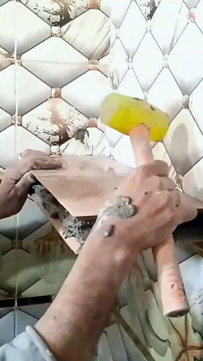 A professional way to install bathroom shelves using ceramic tiles, step by step #tiles #ceramic