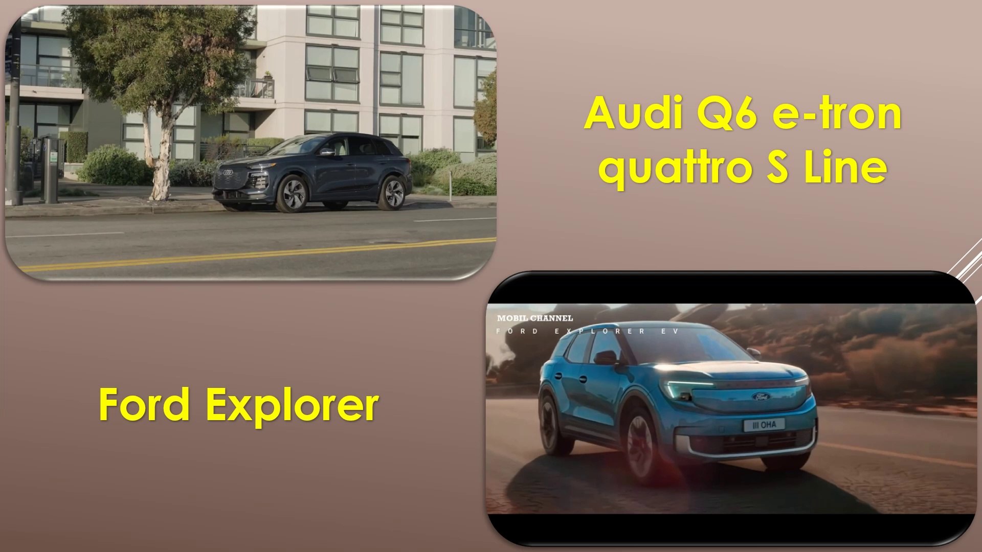 2025 Ford Explorer VS Audi Q6 e-tron quattro S Line