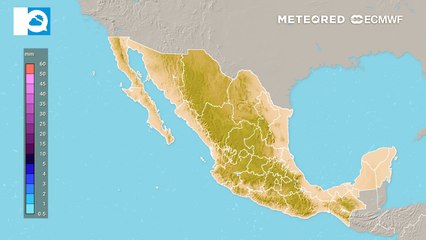 Coahuila, Nuevo León y Tamaulipas con lluvias muy fuertes de hasta 50 mm