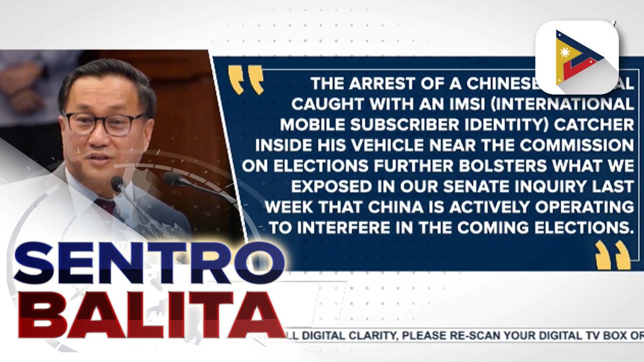 Ilang senador, pinuri ang pag-aresto ng NBI sa isang Chinese national na may IMSI; Comelec, tiniyak na walang makokompromiso sa kanilang sistema