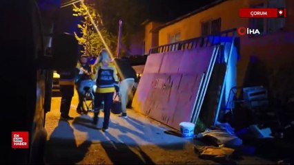 Çorum'da evinin önünde tabancayla vurulan şahıs yaralandı