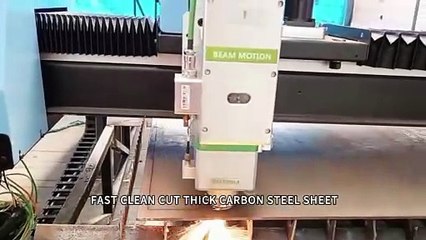 Portable Gantry Laser cnc cutting machine cut carbon still metal sheet with patterns
