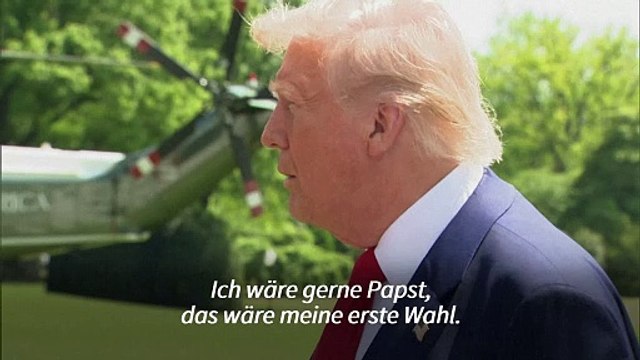 Trump: Ich würde gerne Papst werden