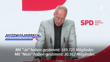 Miersch: SPD stimmt für Koalitionsvertrag