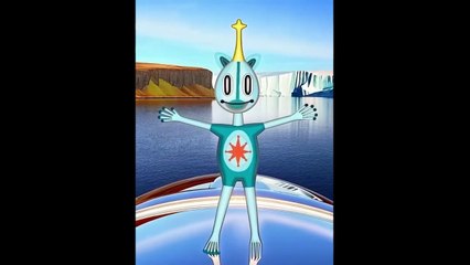 An alien visits Greenland, pipe organ music video