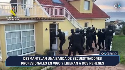 Desmantelan una banda de secuestradores profesionales en Vigo y liberan a dos rehenes.