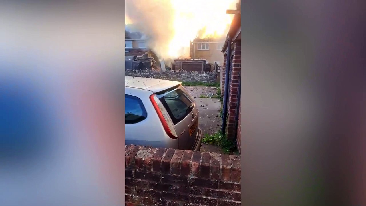 The devastating scenes as fire destroyed home in Yate