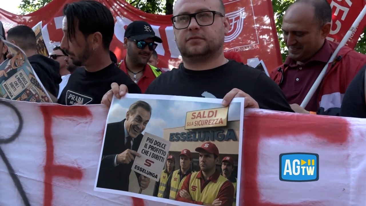 Sciopero dei driver di Esselunga, presidio Filt-Cgil davanti alla sede di Pioltello