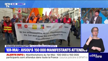 Manifestations du 1er-Mai: jusqu'à 150.000 participants attendus