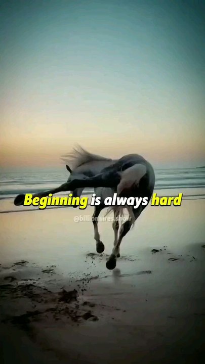 beginning is always hard but don't stop