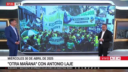 Marcha del Día del Trabajador altera el tránsito en Buenos Aires