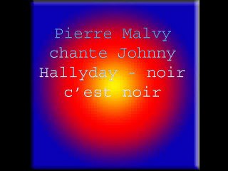 Pierre Malvy chante Johnny Hallyday - noir c’est noir