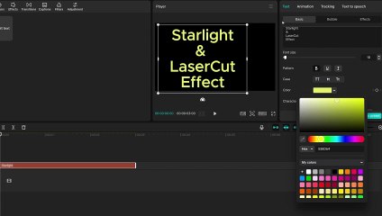 How to Add Starlight & LaserCut Effects Together in CapCut