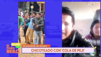 SCZ UN HOMBRE FUE CHICOTEADO CON COLA E PEJI EN SAN MIGUEL DE VELASCO EN CONFLICTO POR TIERRAS