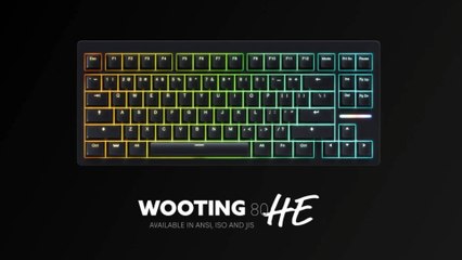 Wooting 80HE TKL-Tastatur mit Hall-Effect im neuen Trailer 🎮