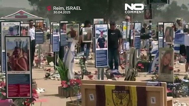 NO COMMENT: Israel recuerda a las víctimas de Hamás en el festival Nova durante el Día de los Caídos